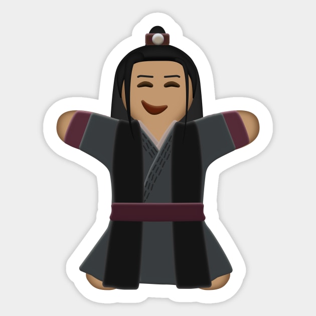 Gingerbread Wei Wuxian Sticker by Porcupine8